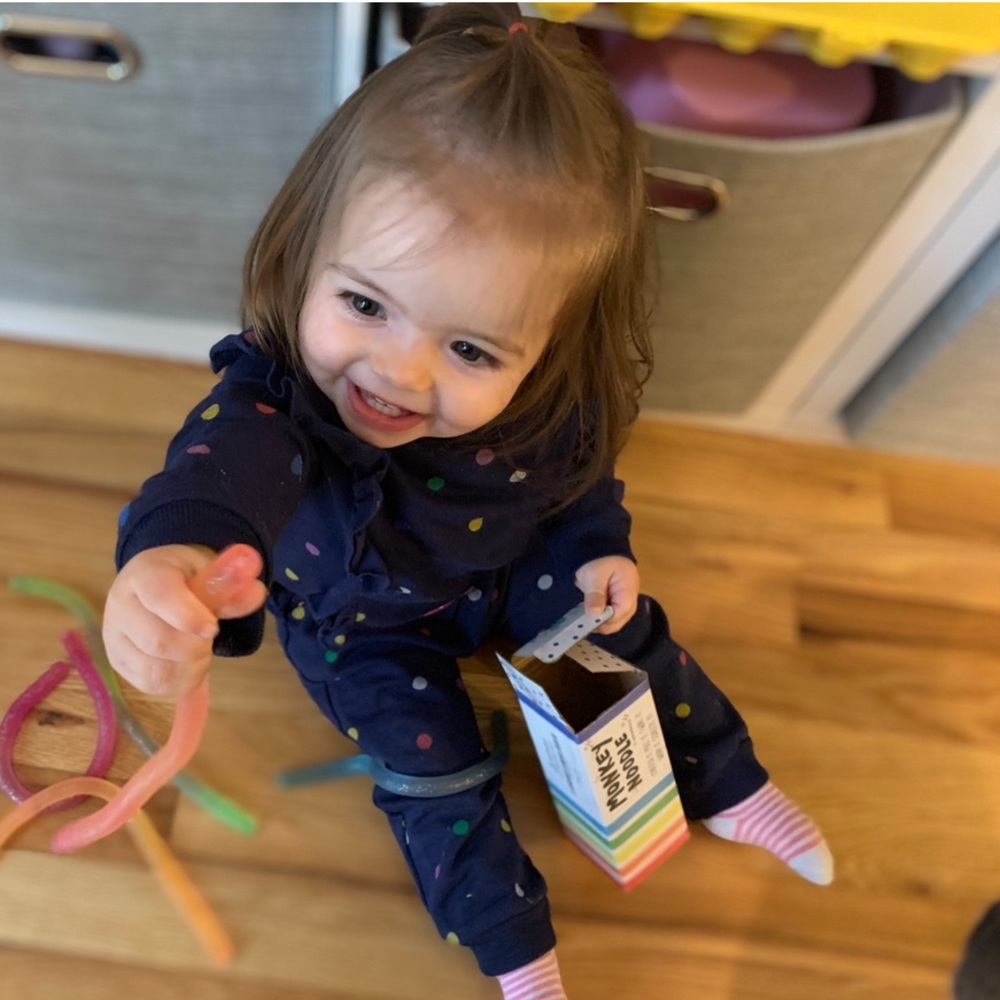 First Impressions Navy Polka Dot Kids Matching Set
